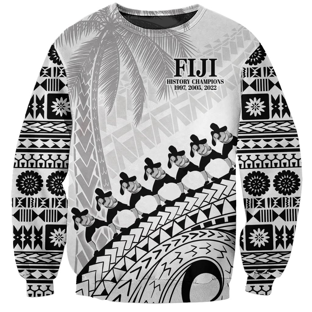 Custom Fiji Rugby Cibi Dance Sweatshirt Create History World Cup Sevens