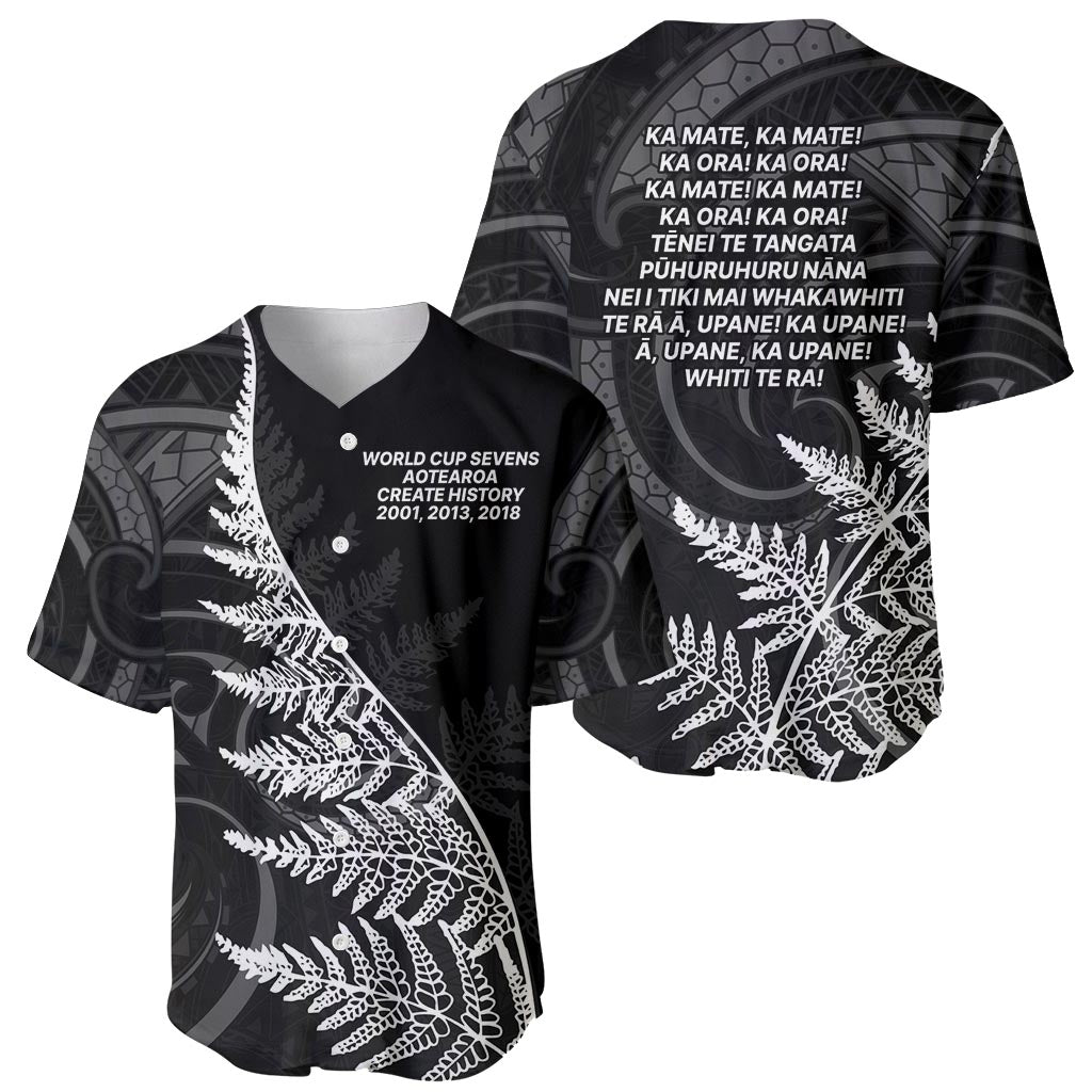 New Zealand Black Fern 7s Baseball Jersey History World Cup Sevens