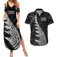 New Zealand Black Fern 7s Couples Matching Summer Maxi Dress and Hawaiian Shirt History World Cup Sevens