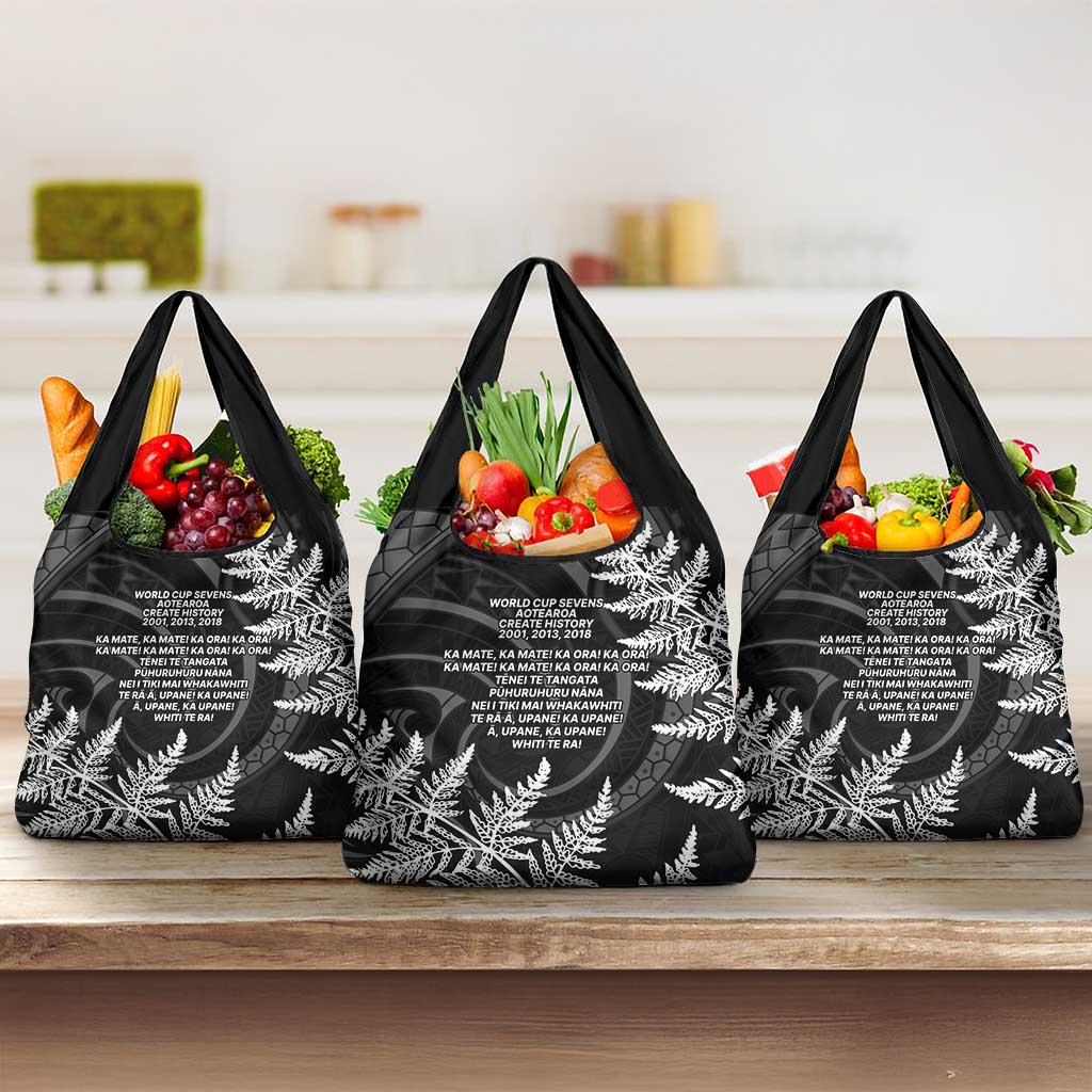 New Zealand Black Fern 7s Grocery Bag History World Cup Sevens