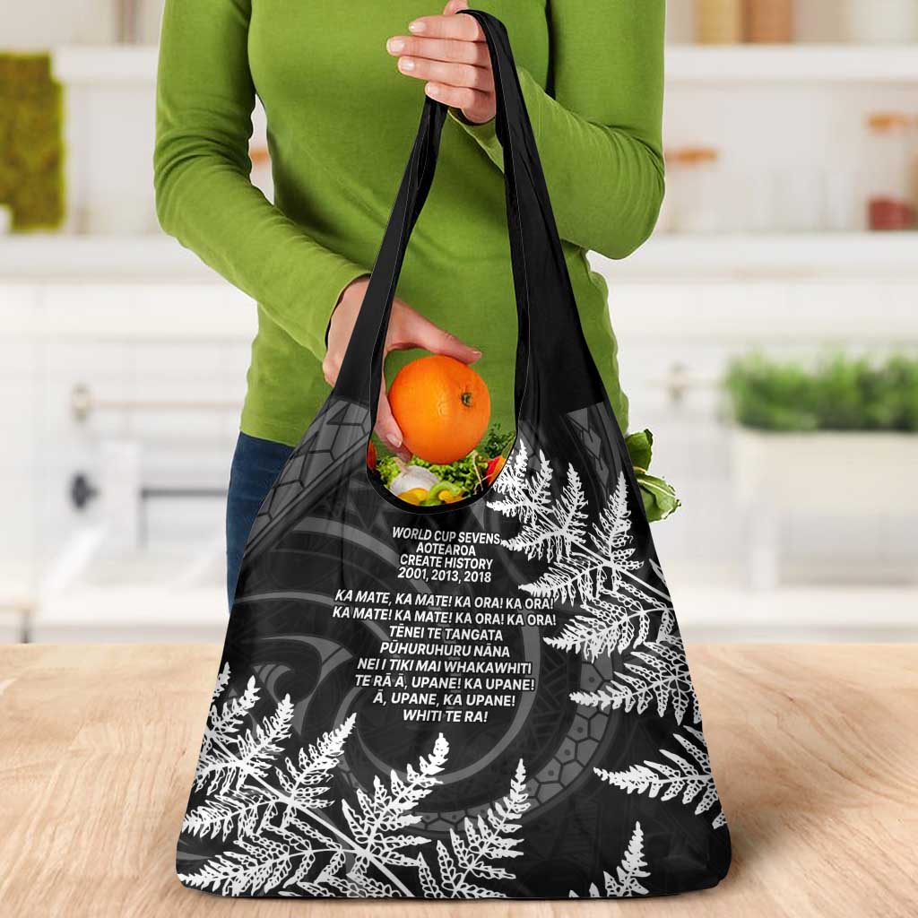 New Zealand Black Fern 7s Grocery Bag History World Cup Sevens
