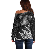 New Zealand Black Fern 7s Off Shoulder Sweater History World Cup Sevens