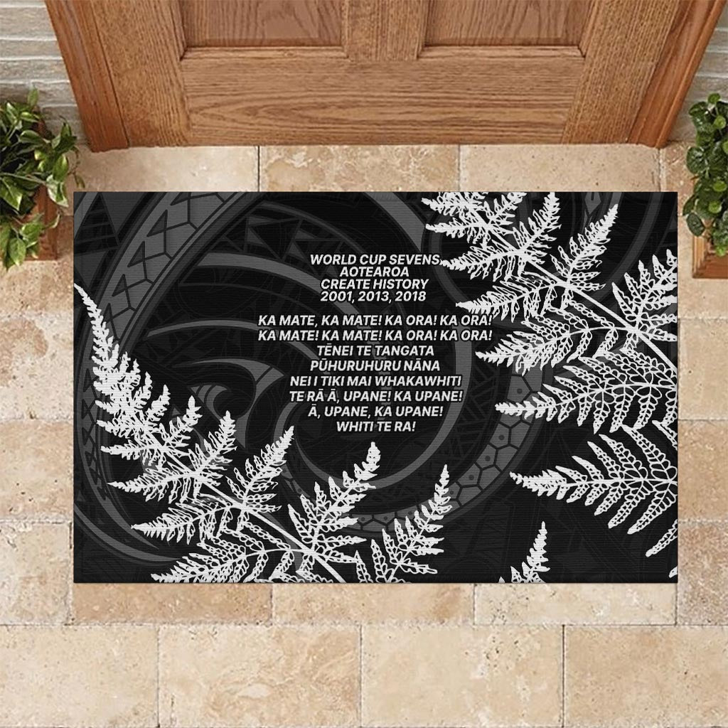 New Zealand Black Fern 7s Rubber Doormat History World Cup Sevens