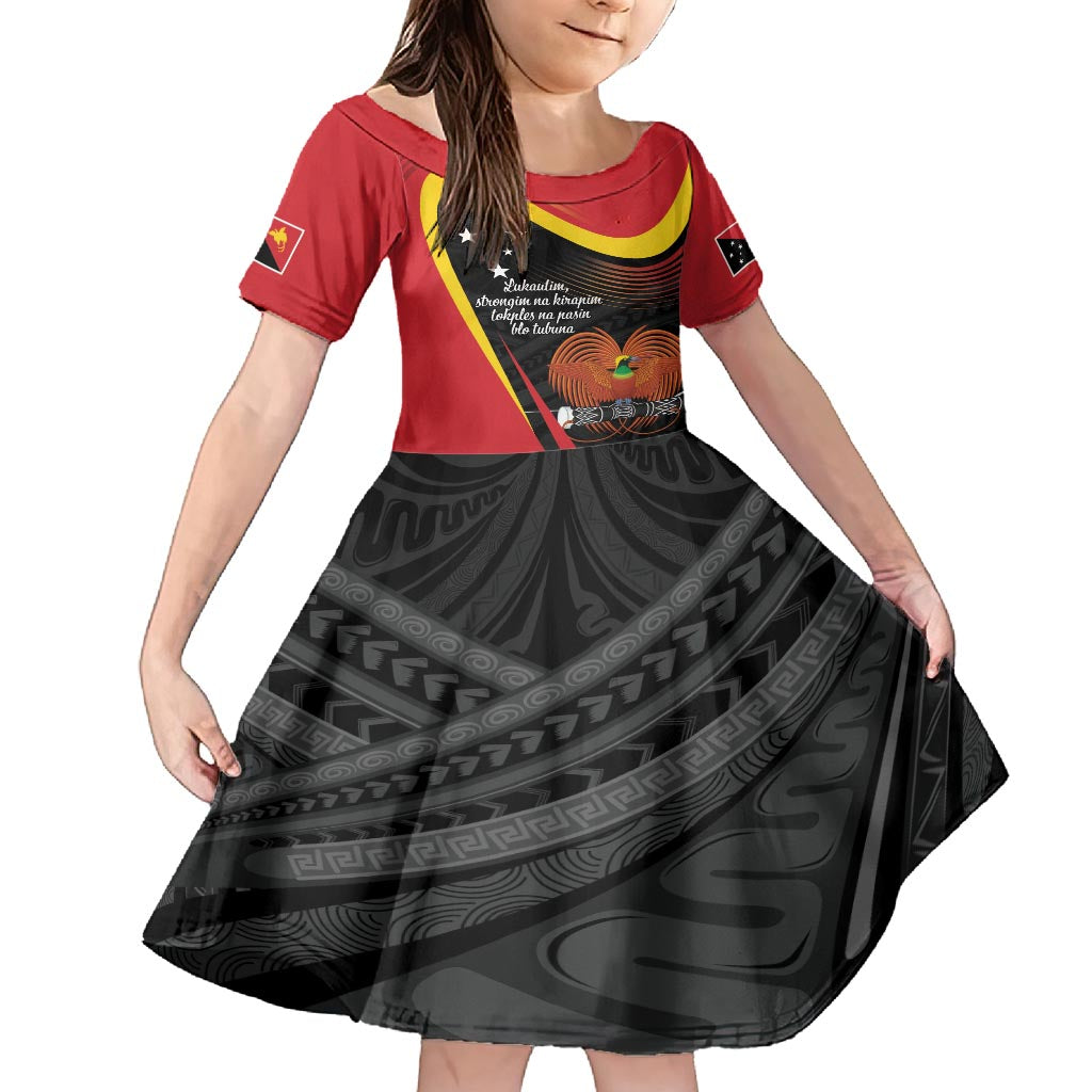 Personalised Papua Niugini Tok Pisin Wik Family Matching Tank Maxi Dress and Hawaiian Shirt