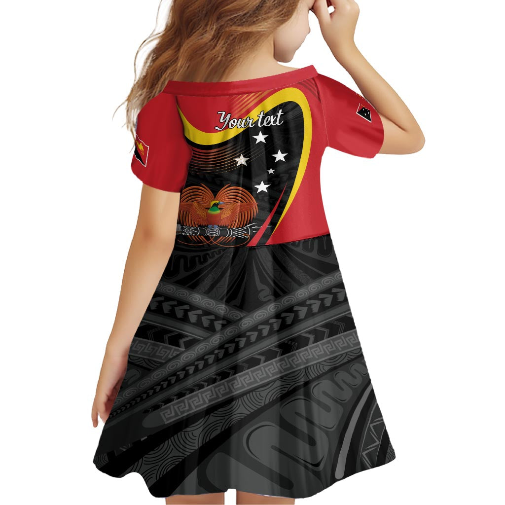 Personalised Papua Niugini Tok Pisin Wik Kid Short Sleeve Dress