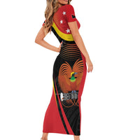 Personalised Papua Niugini Tok Pisin Wik Short Sleeve Bodycon Dress