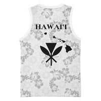 Hawaii Lei Kamehameha Basketball Jersey Ke'oke'o Seamless Pattern Hibiscus Flower LT9 - Polynesian Pride