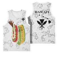 Hawaii Lei Kamehameha Basketball Jersey Ke'oke'o Seamless Pattern Hibiscus Flower LT9 - Polynesian Pride