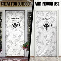 Hawaii Lei Kamehameha Door Cover Ke'oke'o Seamless Pattern Hibiscus Flower LT9 - Polynesian Pride