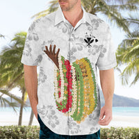 Hawaii Lei Kamehameha Hawaiian Shirt Ke'oke'o Seamless Pattern Hibiscus Flower