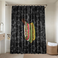 Hawaii Lei Kamehameha Bathroom Set Ele'ele Seamless Pattern Hibiscus Flower