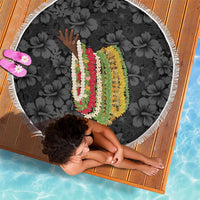 Hawaii Lei Kamehameha Beach Blanket Ele'ele Seamless Pattern Hibiscus Flower