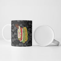 Hawaii Lei Kamehameha Ceramic Mug Ele'ele Seamless Pattern Hibiscus Flower