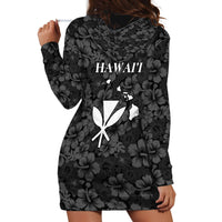 Hawaii Lei Kamehameha Hoodie Dress Ele'ele Seamless Pattern Hibiscus Flower LT9 - Polynesian Pride