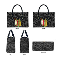 Hawaii Lei Kamehameha Leather Bag Ele'ele Seamless Pattern Hibiscus Flower