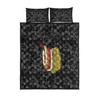 Hawaii Lei Kamehameha Quilt Bed Set Ele'ele Seamless Pattern Hibiscus Flower
