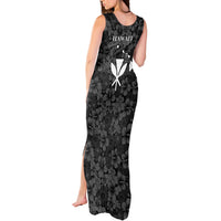 Hawaii Lei Kamehameha Tank Maxi Dress Ele'ele Seamless Pattern Hibiscus Flower