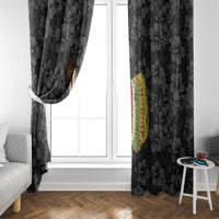 Hawaii Lei Kamehameha Window Curtain Ele'ele Seamless Pattern Hibiscus Flower