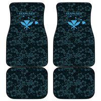 Hawaii Lei Kamehameha Car Mats Uliuli Seamless Pattern Hibiscus Flower