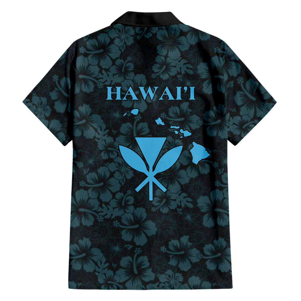 Hawaii Lei Kamehameha Family Matching Tank Maxi Dress and Hawaiian Shirt Uliuli Seamless Pattern Hibiscus Flower