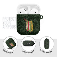Hawaii Lei Kamehameha AirPods Case Oma'oma'o Seamless Pattern Hibiscus Flower