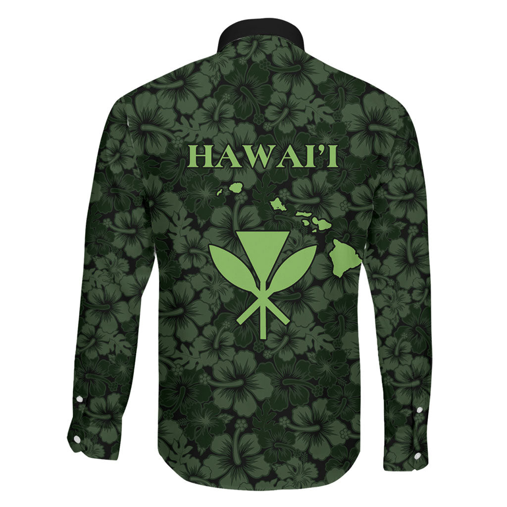 Hawaii Lei Kamehameha Family Matching Tank Maxi Dress and Hawaiian Shirt Oma'oma'o Seamless Pattern Hibiscus Flower