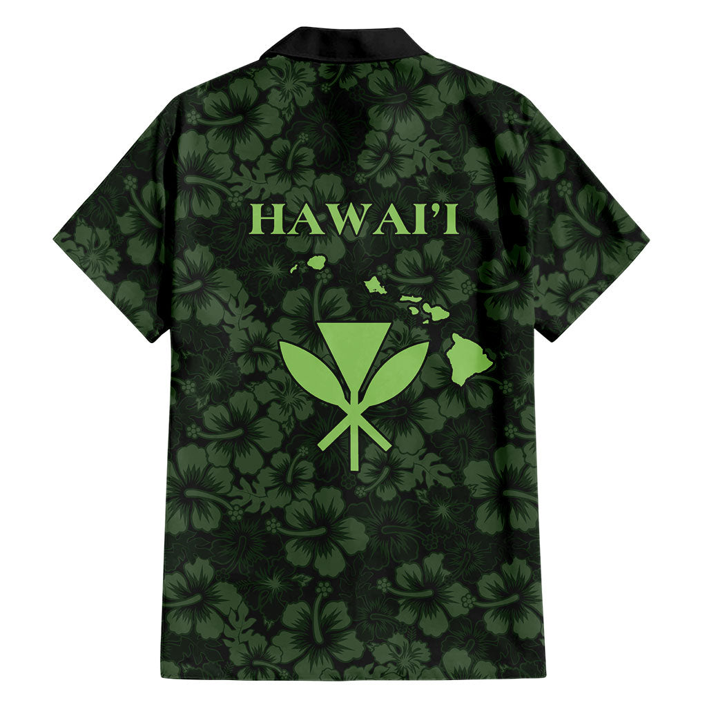 Hawaii Lei Kamehameha Hawaiian Shirt Oma'oma'o Seamless Pattern Hibiscus Flower