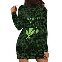 Hawaii Lei Kamehameha Hoodie Dress Oma'oma'o Seamless Pattern Hibiscus Flower LT9 - Polynesian Pride