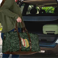 Hawaii Lei Kamehameha Travel Bag Oma'oma'o Seamless Pattern Hibiscus Flower LT9 - Polynesian Pride