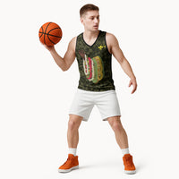 Hawaii Lei Kamehameha Basketball Jersey Melemele Seamless Pattern Hibiscus Flower
