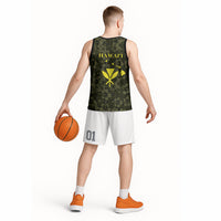Hawaii Lei Kamehameha Basketball Jersey Melemele Seamless Pattern Hibiscus Flower