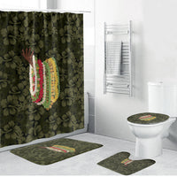 Hawaii Lei Kamehameha Bathroom Set Melemele Seamless Pattern Hibiscus Flower