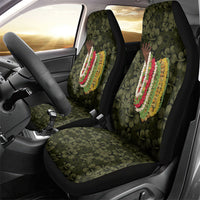 Hawaii Lei Kamehameha Car Seat Cover Melemele Seamless Pattern Hibiscus Flower