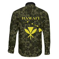 Hawaii Lei Kamehameha Family Matching Short Sleeve Bodycon Dress and Hawaiian Shirt Melemele Seamless Pattern Hibiscus Flower