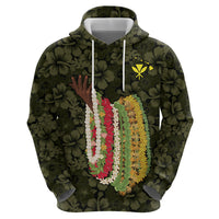 Hawaii Lei Kamehameha Hoodie Melemele Seamless Pattern Hibiscus Flower