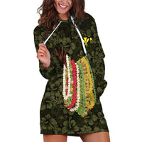 Hawaii Lei Kamehameha Hoodie Dress Melemele Seamless Pattern Hibiscus Flower LT9 Yellow - Polynesian Pride