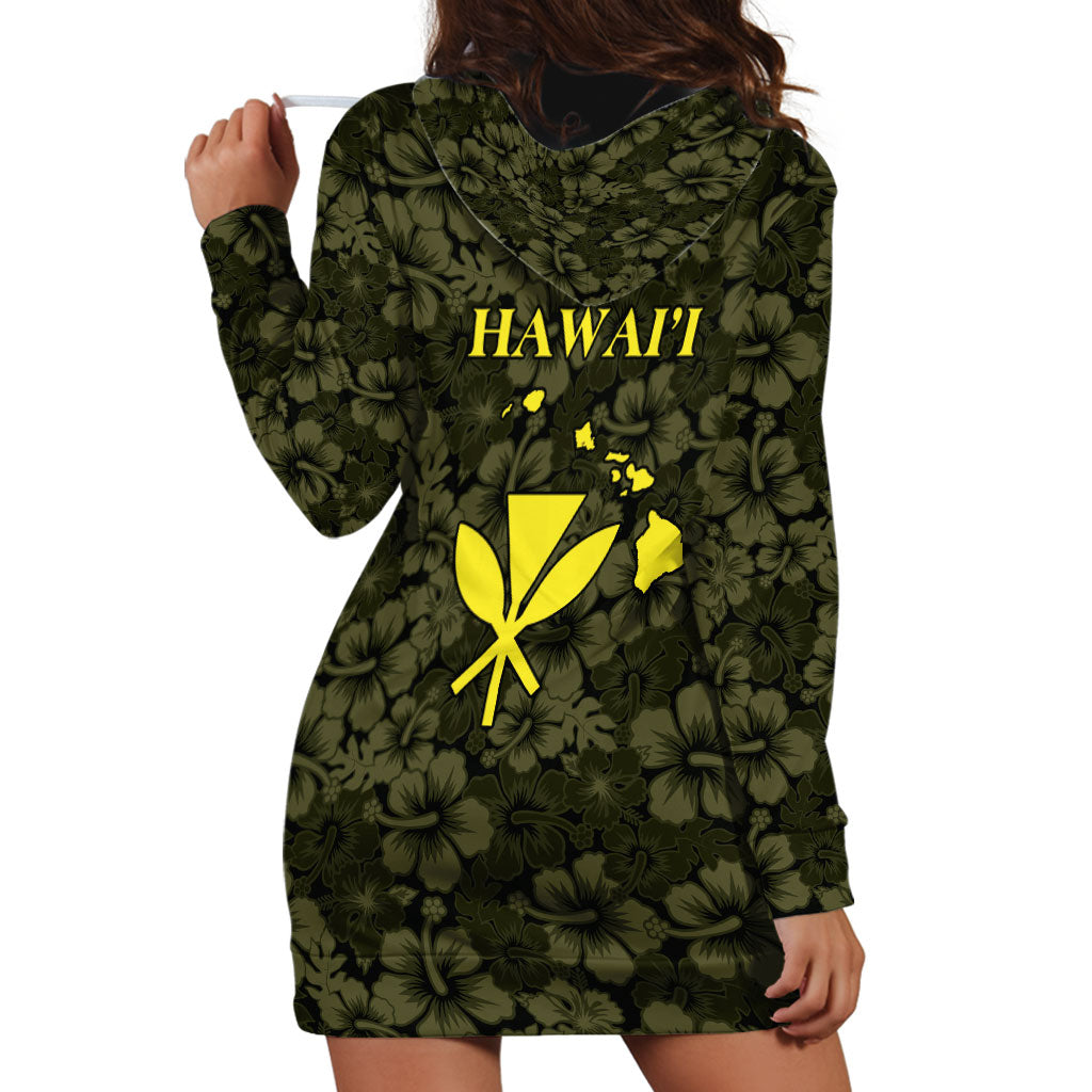 Hawaii Lei Kamehameha Hoodie Dress Melemele Seamless Pattern Hibiscus Flower LT9 - Polynesian Pride