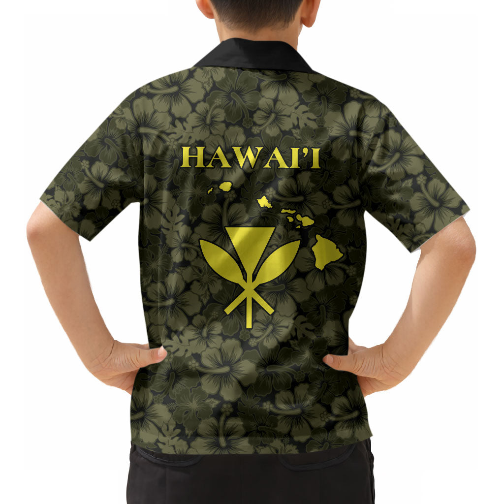 Hawaii Lei Kamehameha Kid Hawaiian Shirt Melemele Seamless Pattern Hibiscus Flower LT9 - Polynesian Pride