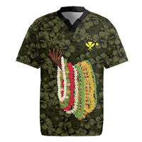 Hawaii Lei Kamehameha Rugby Jersey Melemele Seamless Pattern Hibiscus Flower LT9 Yellow - Polynesian Pride