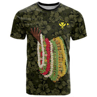 Hawaii Lei Kamehameha T Shirt Melemele Seamless Pattern Hibiscus Flower LT9 Yellow - Polynesian Pride