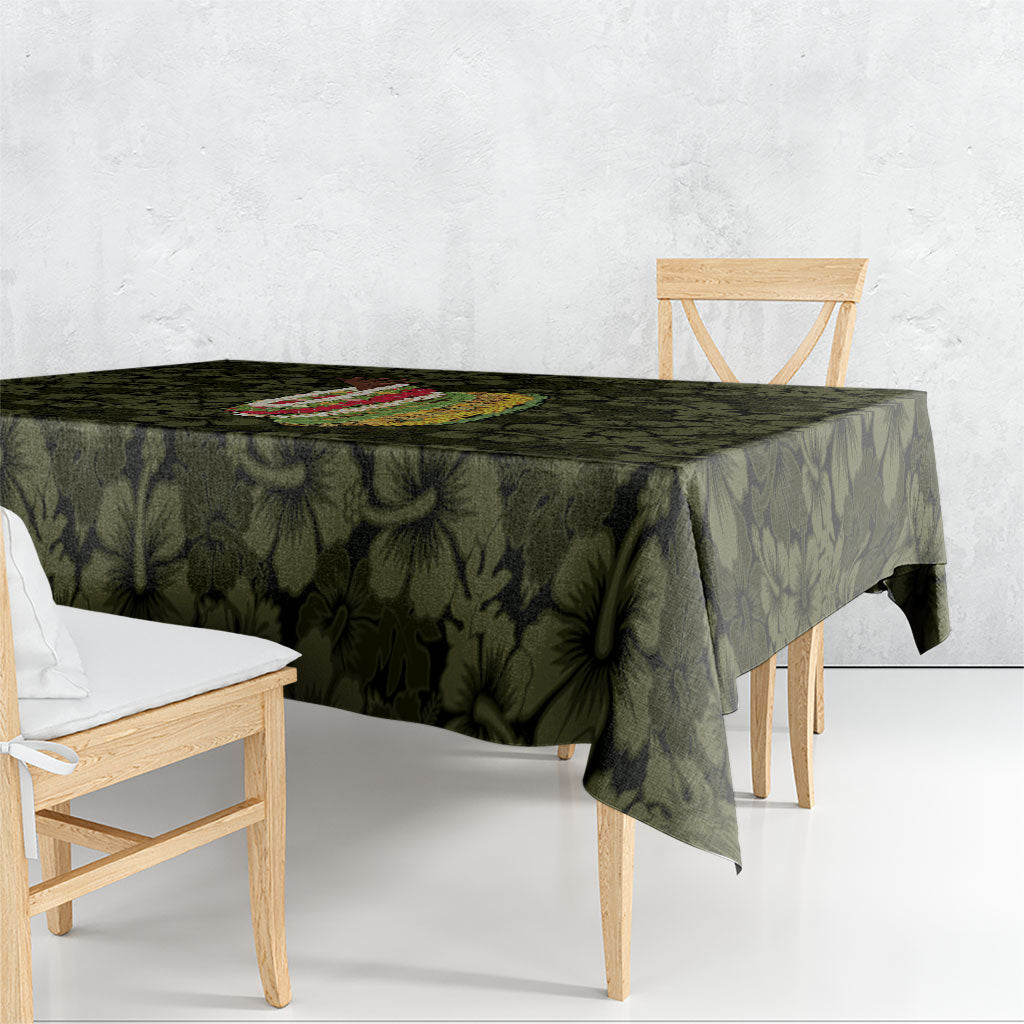 Hawaii Lei Kamehameha Tablecloth Melemele Seamless Pattern Hibiscus Flower