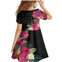 Hafa Adai Guam Family Matching Mermaid Dress and Hawaiian Shirt Tropical Flowers Colorful Vibes