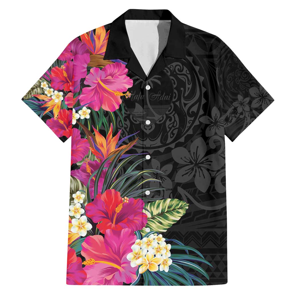 Hafa Adai Guam Family Matching Mermaid Dress and Hawaiian Shirt Tropical Flowers Colorful Vibes