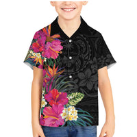 Hafa Adai Guam Family Matching Mermaid Dress and Hawaiian Shirt Tropical Flowers Colorful Vibes