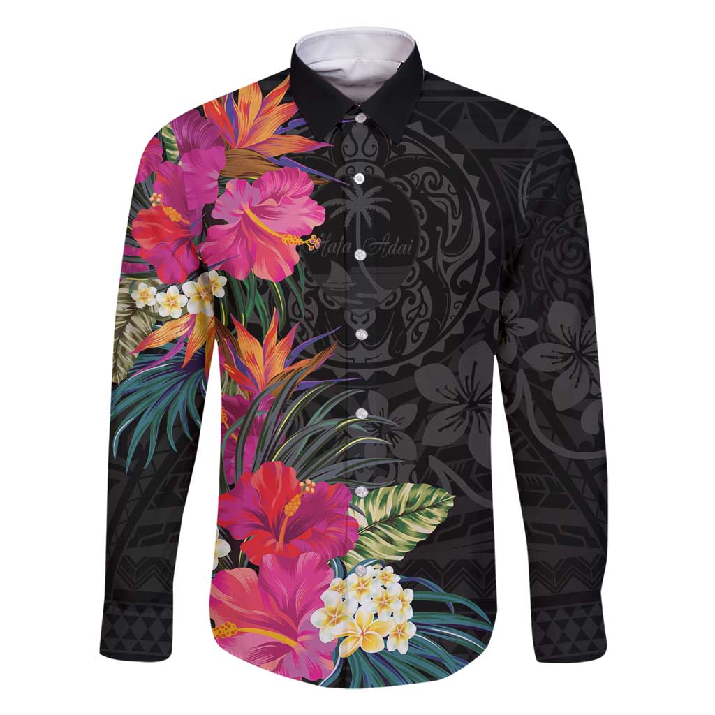 Hafa Adai Guam Family Matching Summer Maxi Dress and Hawaiian Shirt Tropical Flowers Colorful Vibes