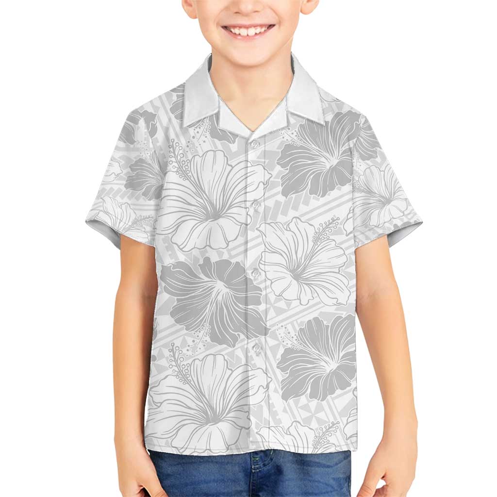 Samoa Lotu Tamaiti Family Matching Summer Maxi Dress and Hawaiian Shirt White Sun Day Beauty Hibiscus Ver01