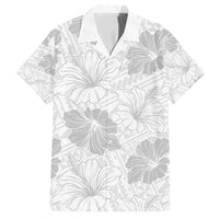 Samoa Lotu Tamaiti Family Matching Tank Maxi Dress and Hawaiian Shirt White Sun Day Beauty Hibiscus Ver01