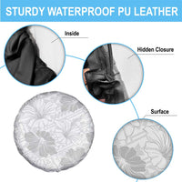 Samoa Lotu Tamaiti Spare Tire Cover White Sun Day Beauty Hibiscus Ver01