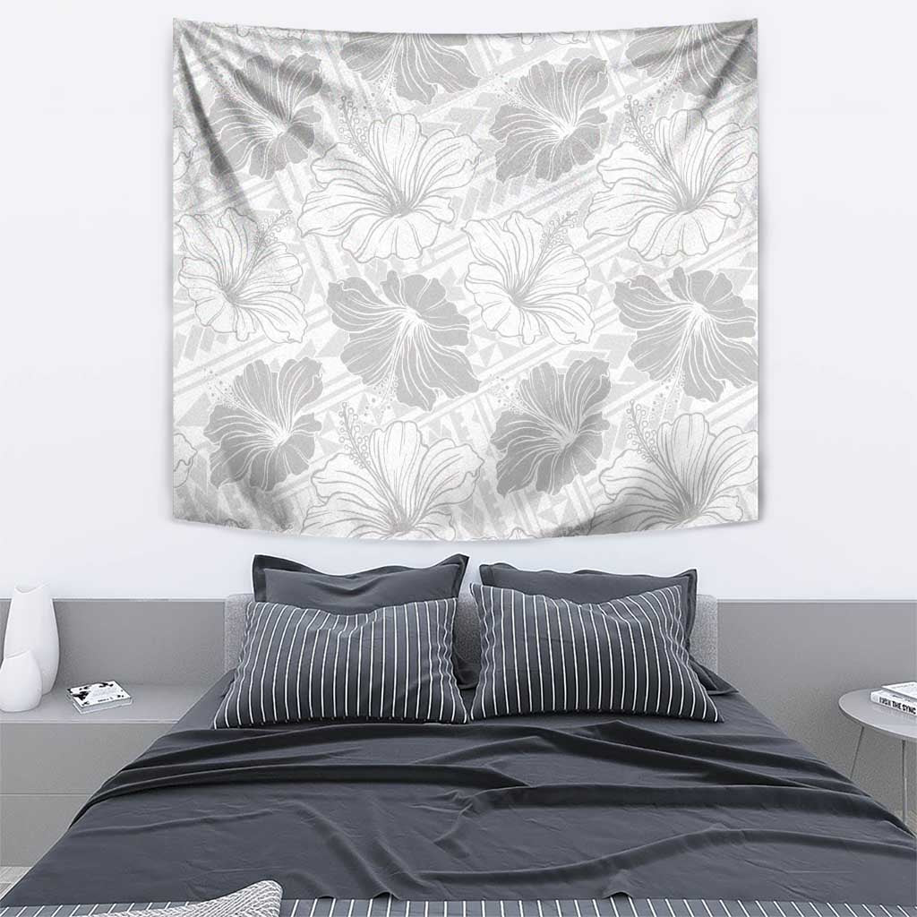 Samoa Lotu Tamaiti Tapestry White Sun Day Beauty Hibiscus Ver01