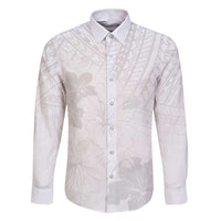 Samoa Lotu Tamaiti Family Matching Short Sleeve Bodycon Dress and Hawaiian Shirt White Sun Day Beauty Hibiscus Ver02